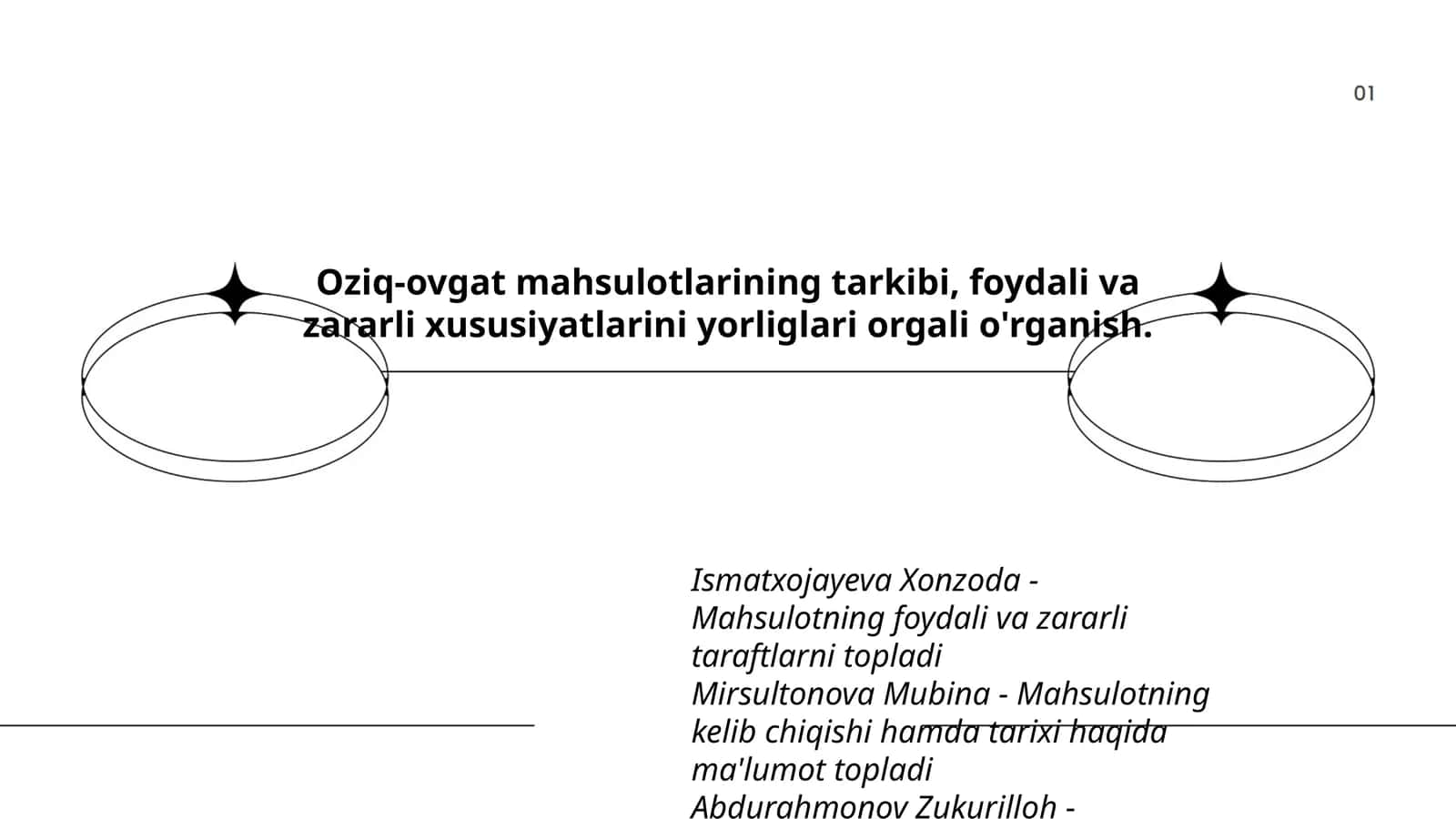 Oziq-ovqat Mahsulotlari Tarkibi