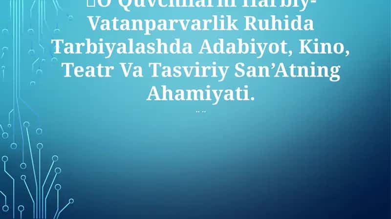 Adabiyotning Ahamiyati