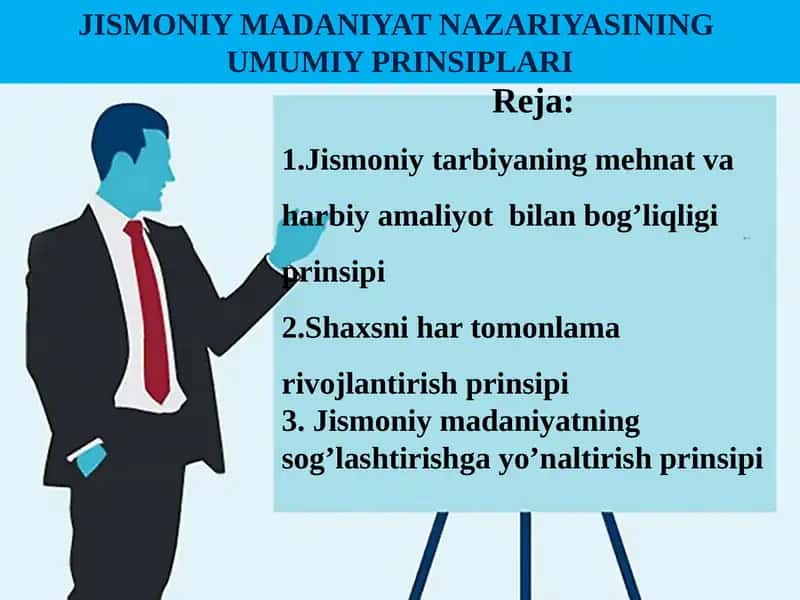 Jismoniy madaniyatning tamoyilida prinsiplar