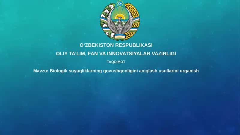 Biologik suyuqliklarning qovushqonligini aniqlash usullari