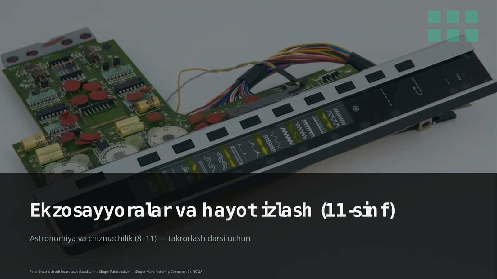 Ekzosayyoralar va hayot izlash (11-sinf)