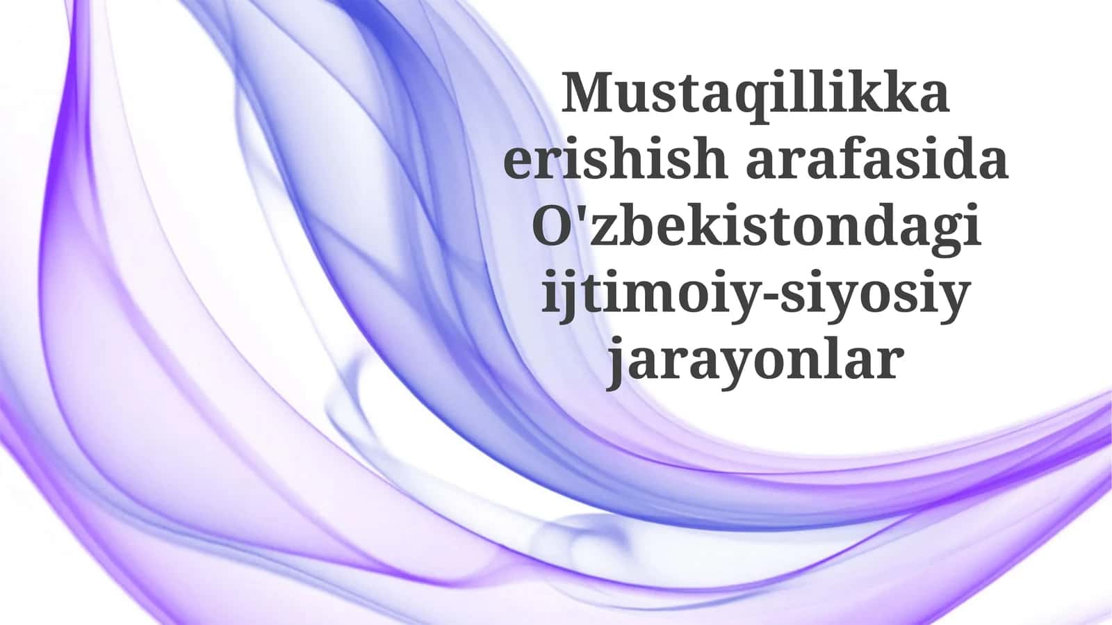 Ziyolilarning roli