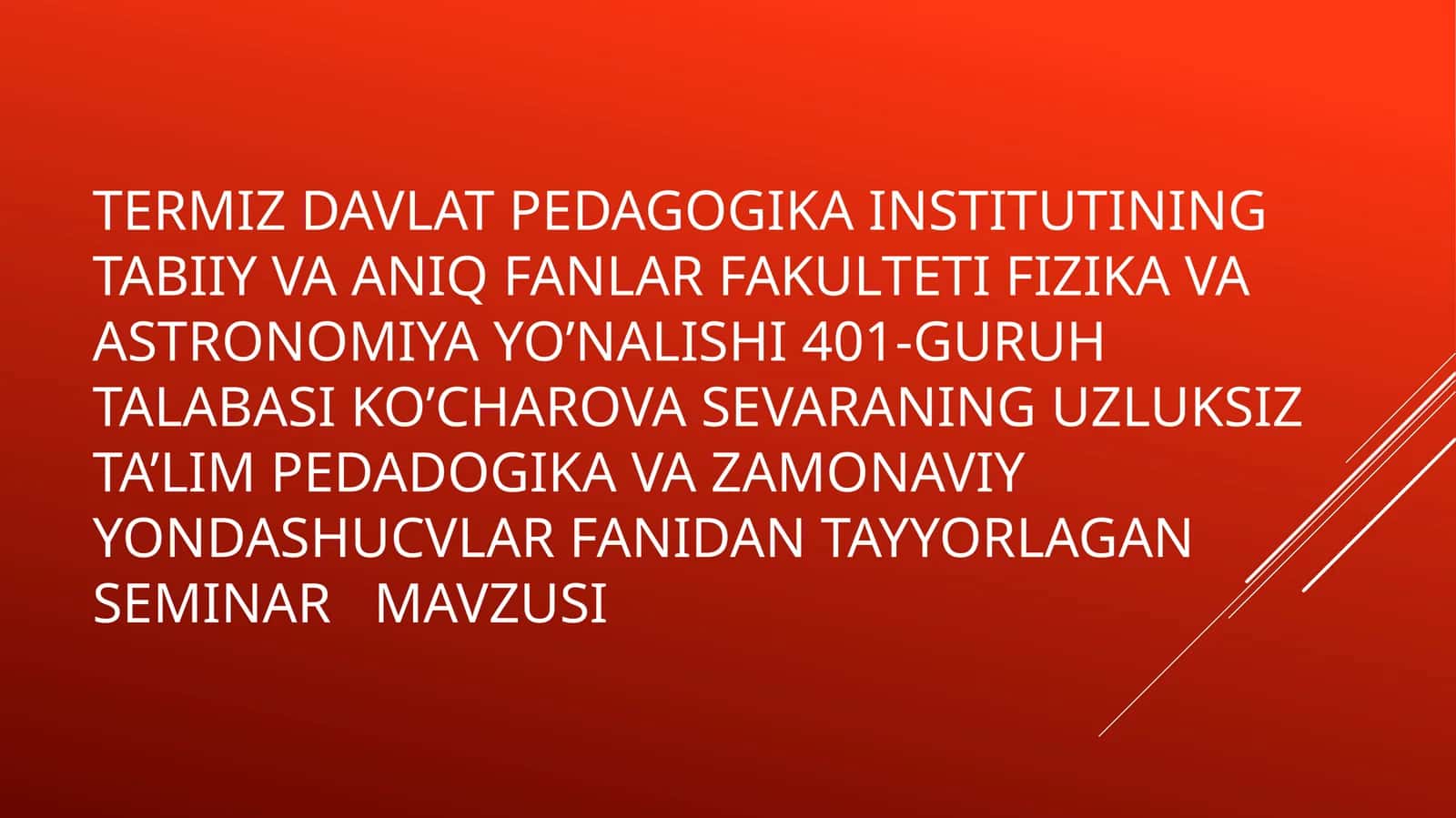 Boloniya jarayonlari va uning modernizatsiyalashdagi g'oi