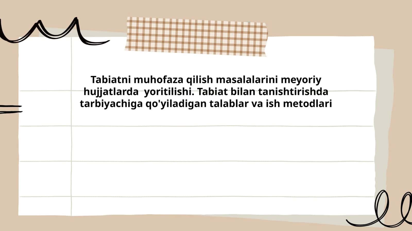 Tabiatni muhofaza qilish masalalari