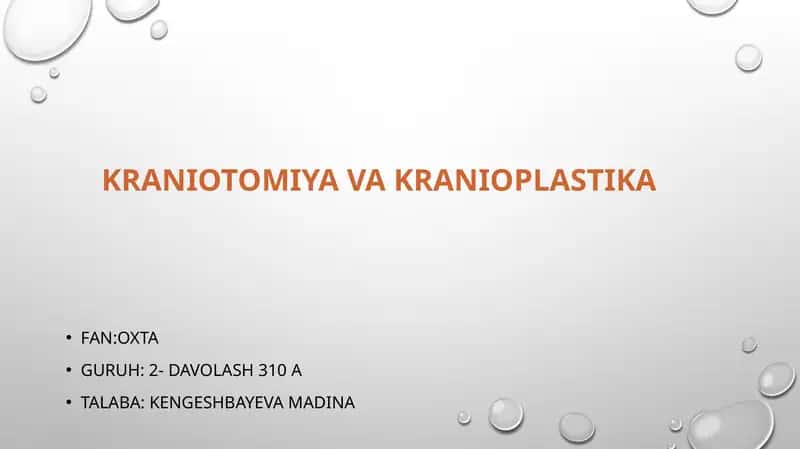 Kraniotomiya