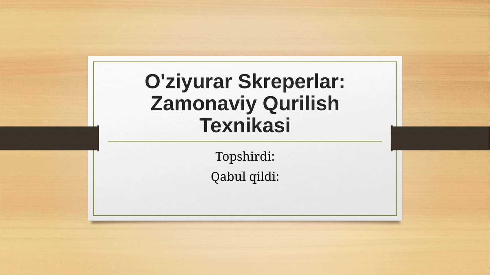 O'ziyurar Skreperlar: Zamonaviy Qurilish Texnikasi