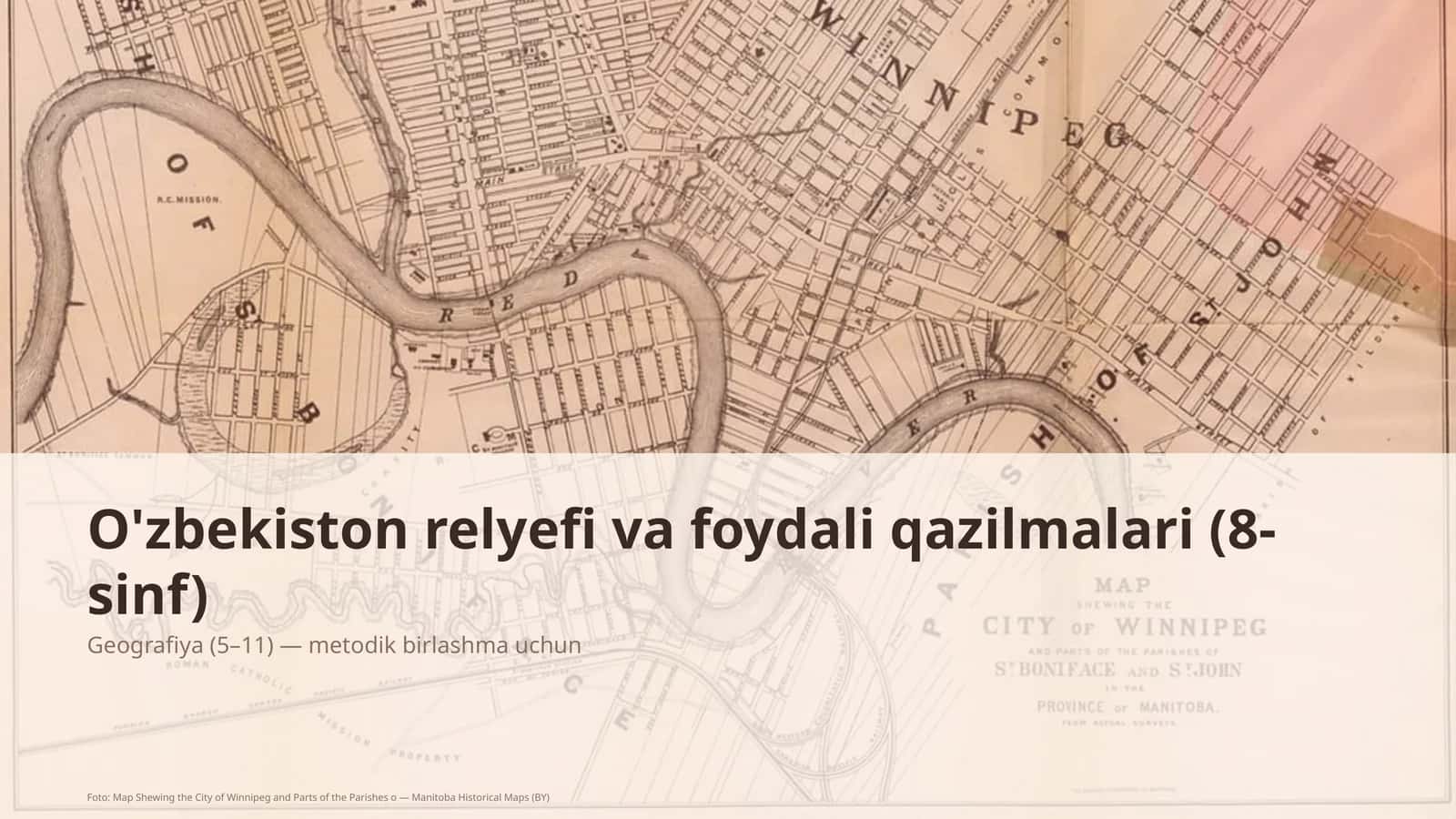 O'zbekiston relyefi va foydali qazilmalari (8-sinf)