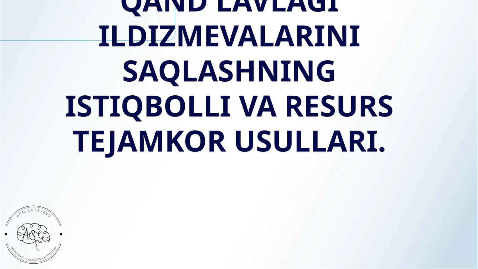 QAND LAVLAGI ILDIZMEVALARINI SAQLASHNING ISTIQBOLLI VA RESURS TEJAMKOR USULLARI