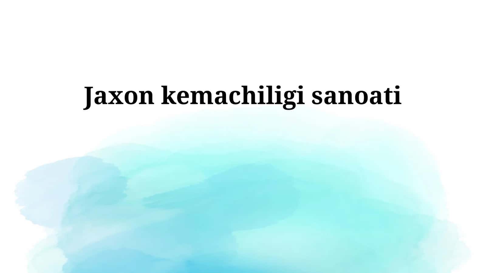 Jaxon To'qimachilik Sanoati: Umumiy Ma'lumot