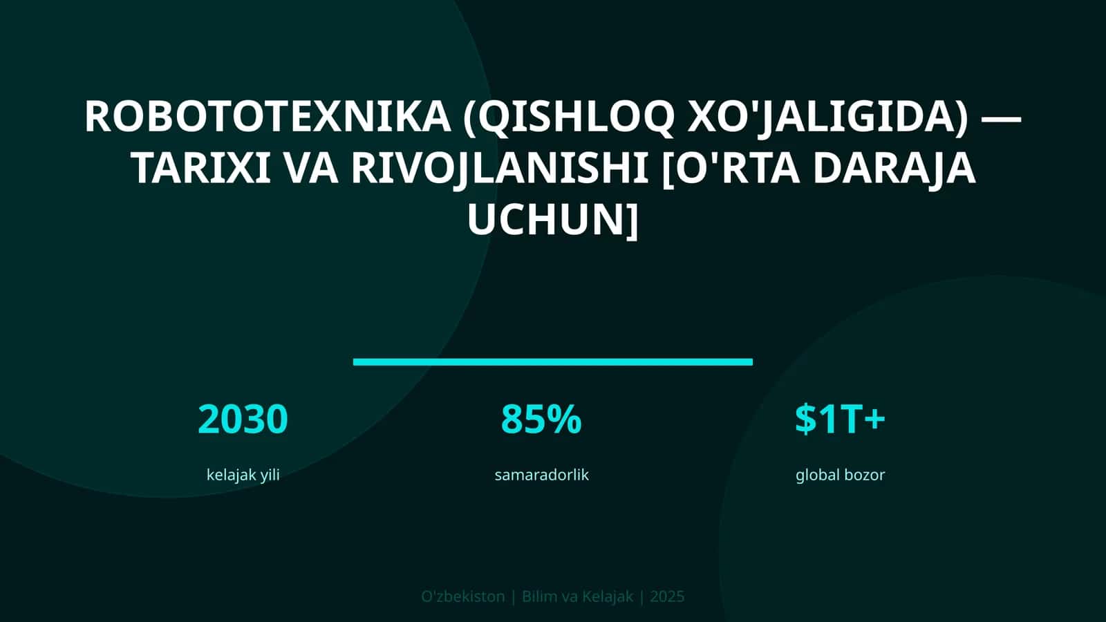Robototexnika (qishloq xo'jaligida) — tarixi va rivojlanishi