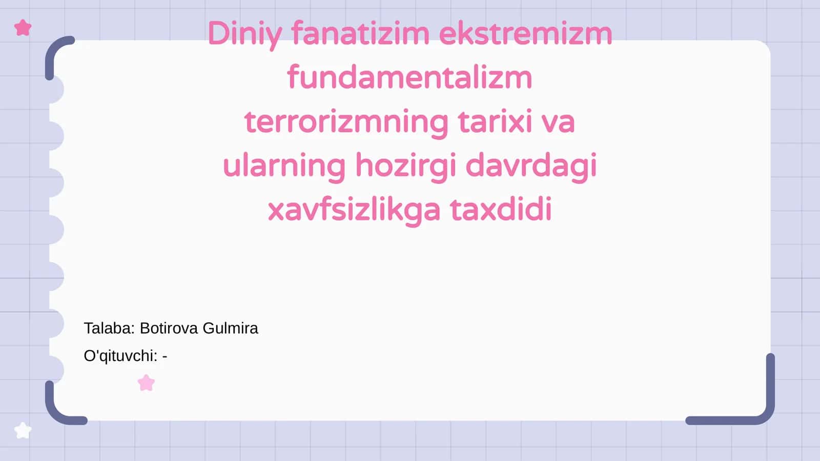 Diniy fanatizm va ekstremizm tarixi