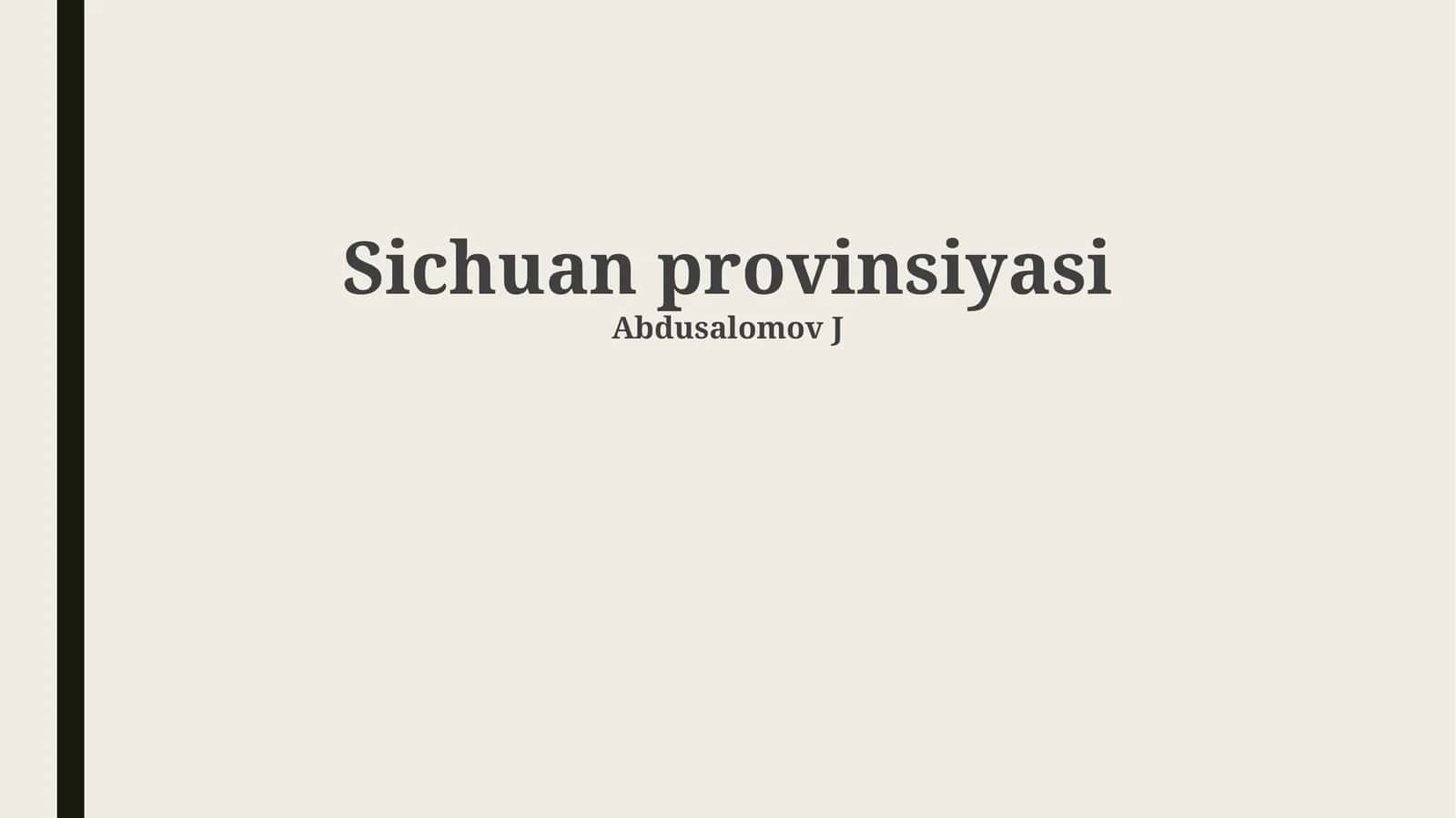 Sichuan provinsiyasi