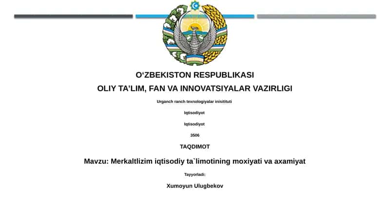 Merkantilizmning mohiyati va axamiyat