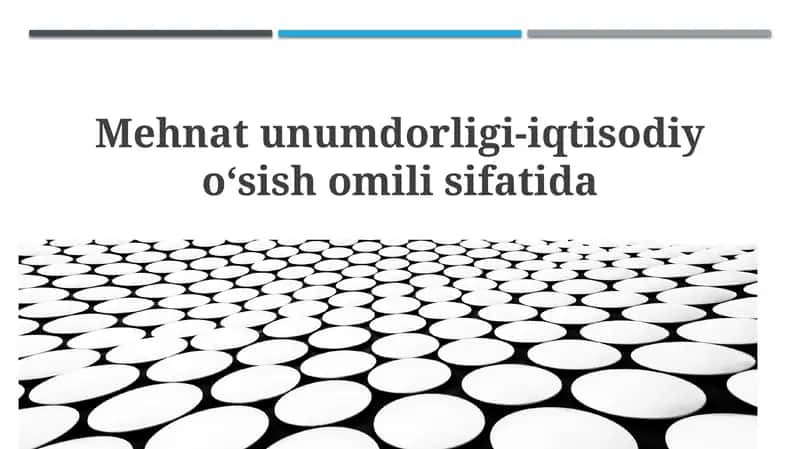 Mehnat unumdorligi-iqtisodiyoʻ
