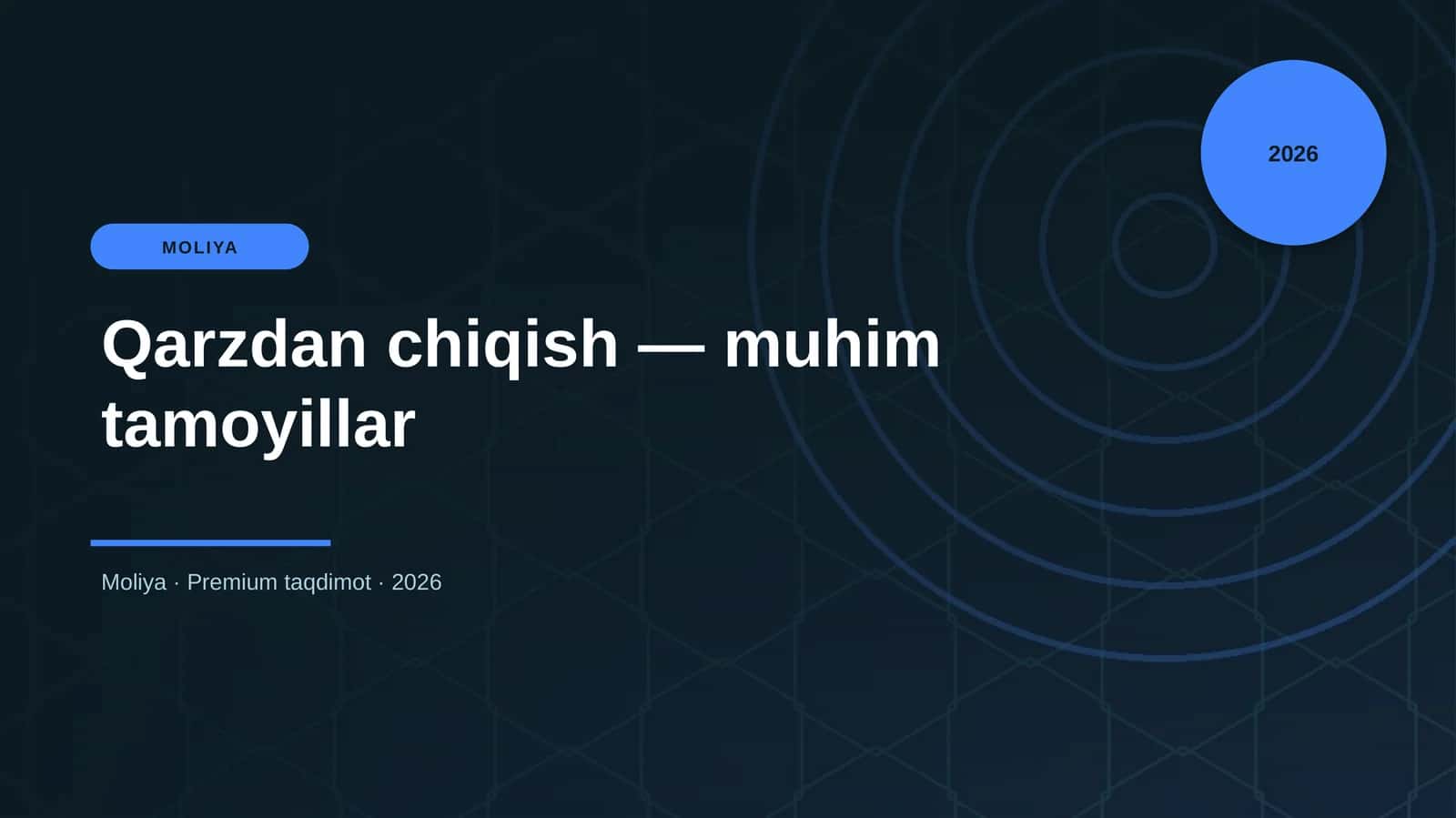 Qarzdan chiqish — muhim tamoyillar