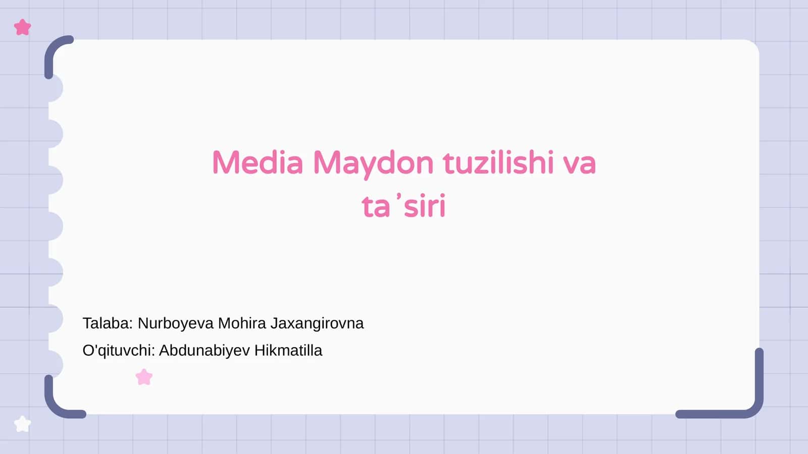 Media Maydon tuzilishi va taʼsiri