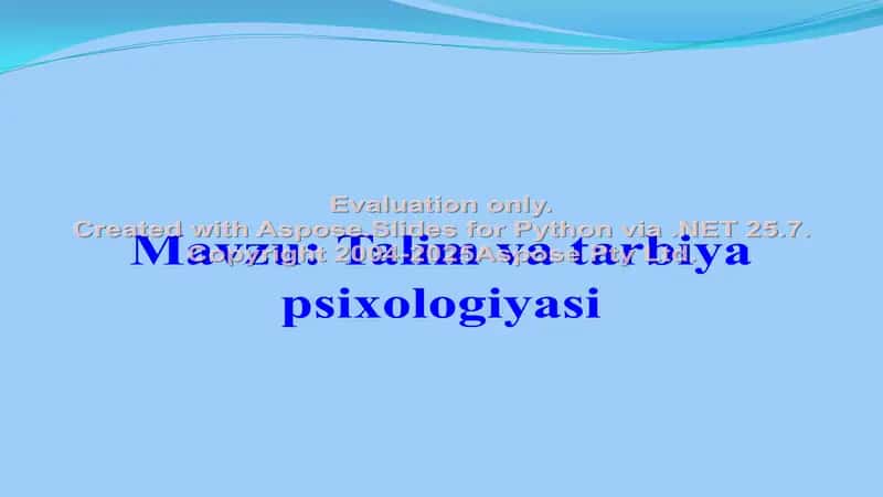 Talim va tarbiya psixologiyasi