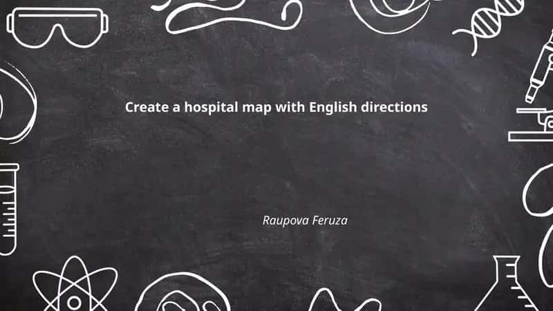 Create a hospital map with English directions