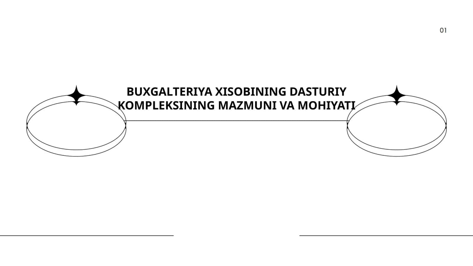 BUXGALTERIYA XISOBINING DASTURIY KOMPLEKSINING MAZMUNI VA MOHIYATI