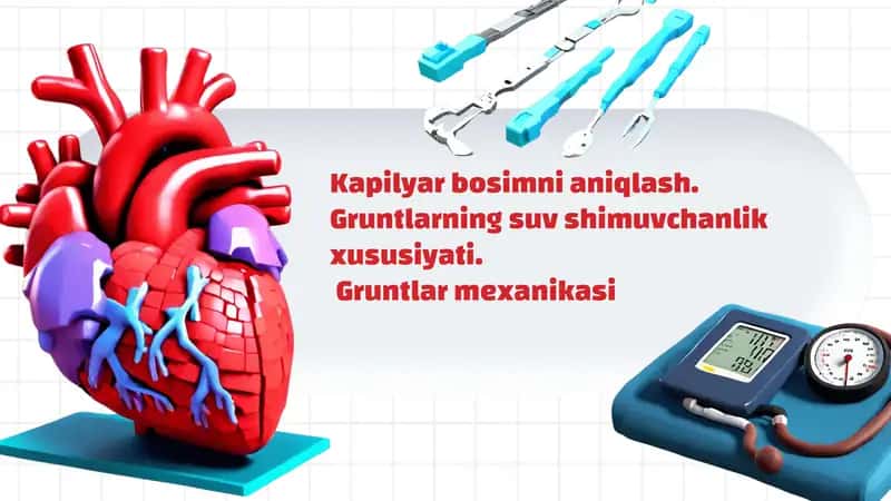 Kapilyar bosimning ta'rifi va asosiy qonunlari