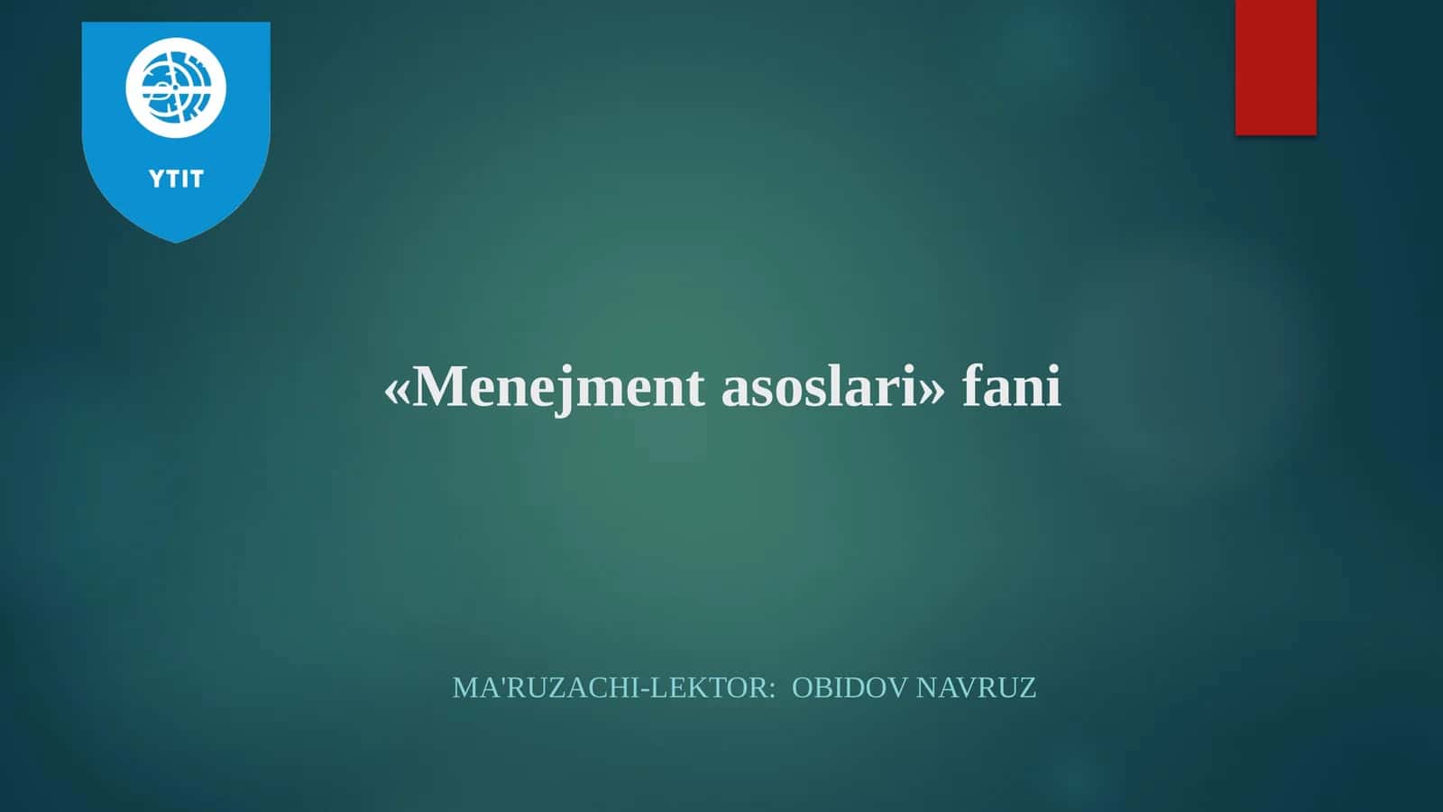 Tashkiliy boshqaruv tuzilmalari