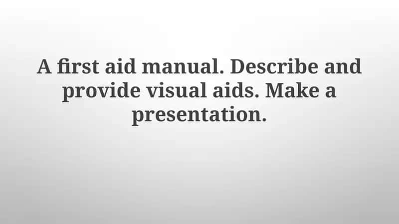 First Aid Manual