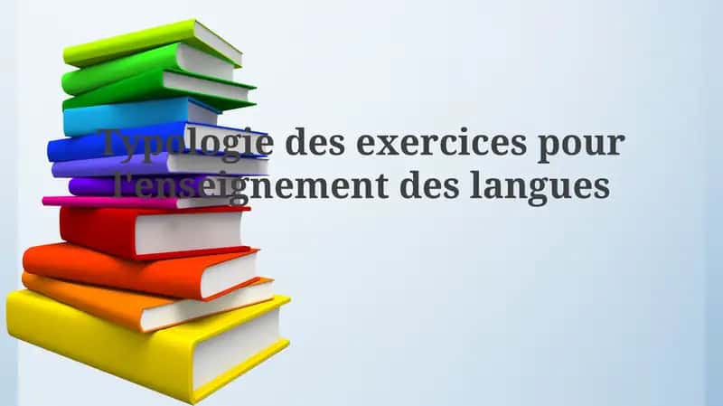 Typologie des exercices pour l'enseignement des langues