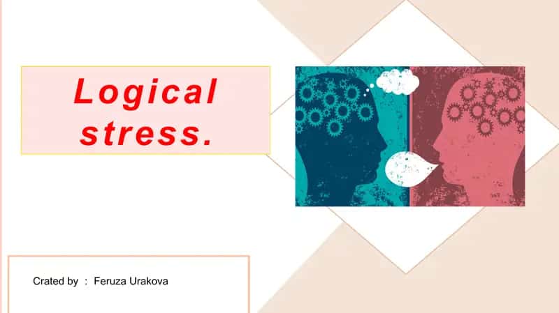 GAMES FOR TEACHING WORD STRESS AND INTONATION