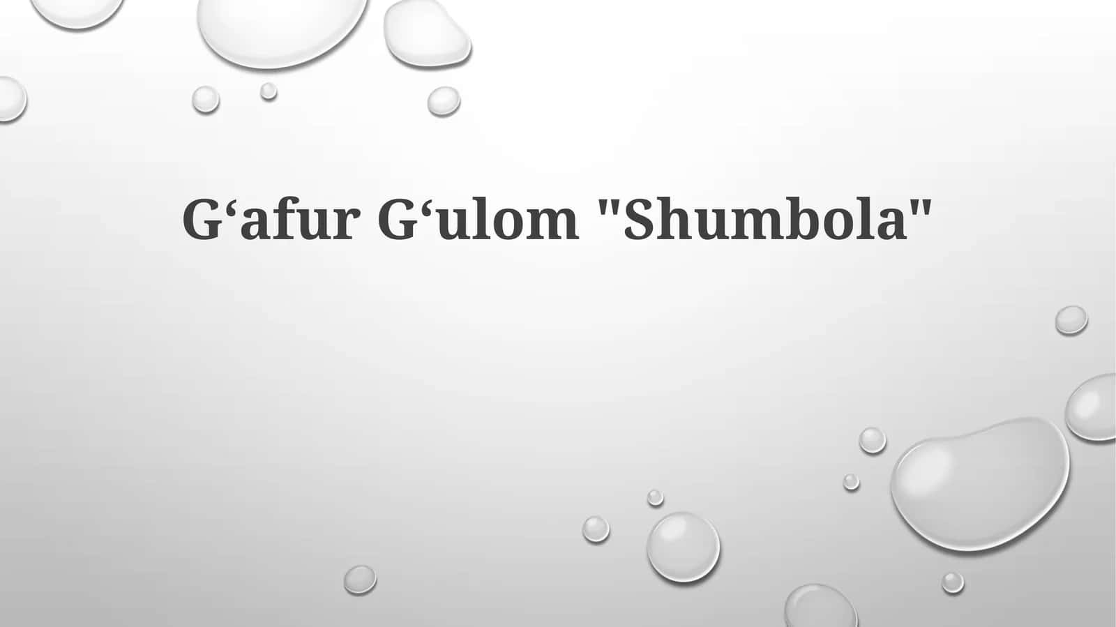 Shumbola