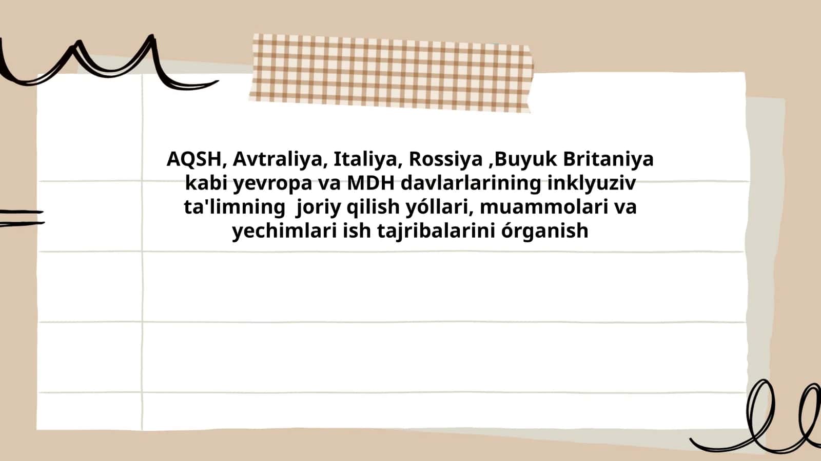 Inklyuziv ta'limning joriy qilish yóllari
