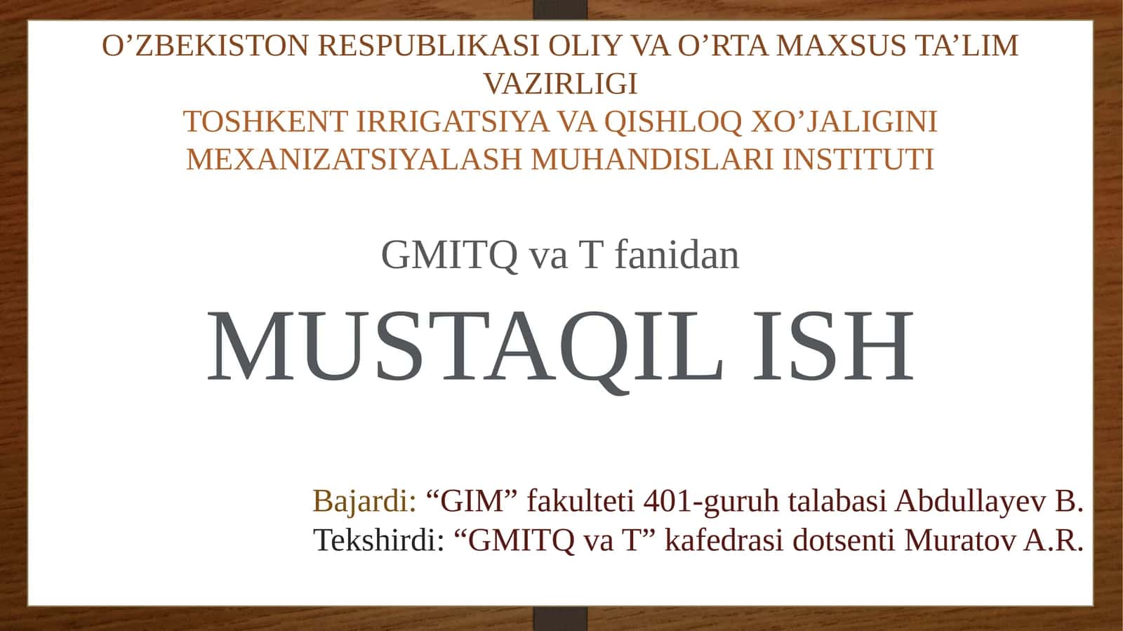 Ustunqoziqlarni inshootlar bilan tutashtirish