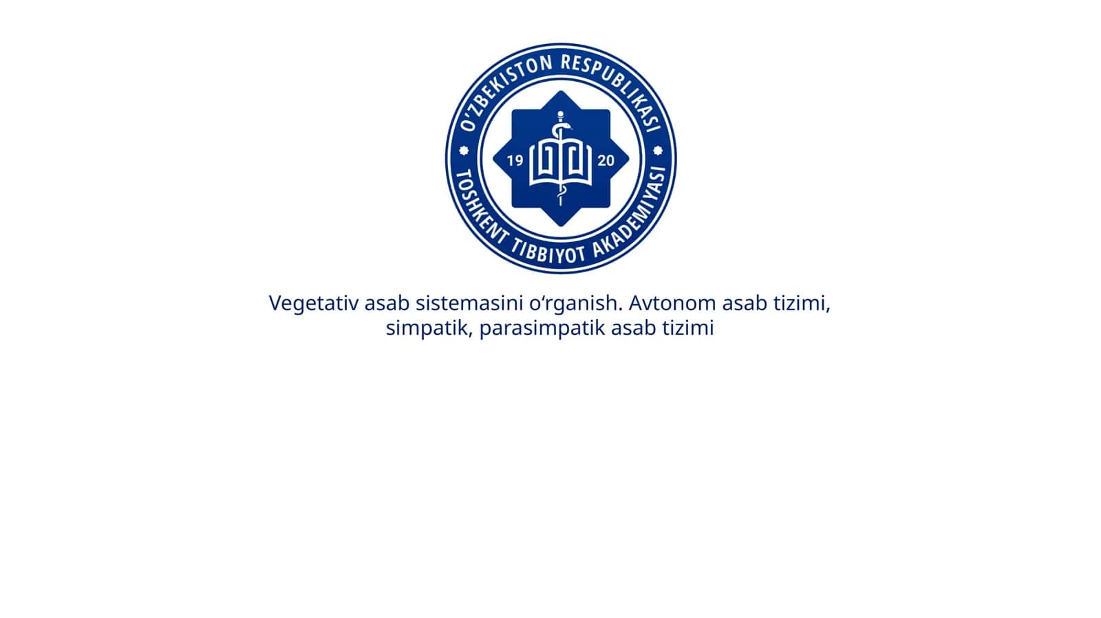 vegetativ nerv sistemasi fizologiyasi pptx