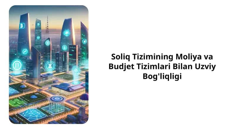 Soliq Tizimining Moliya va Budjet Tizimlari Bilan Uzviy Bog'liqligi