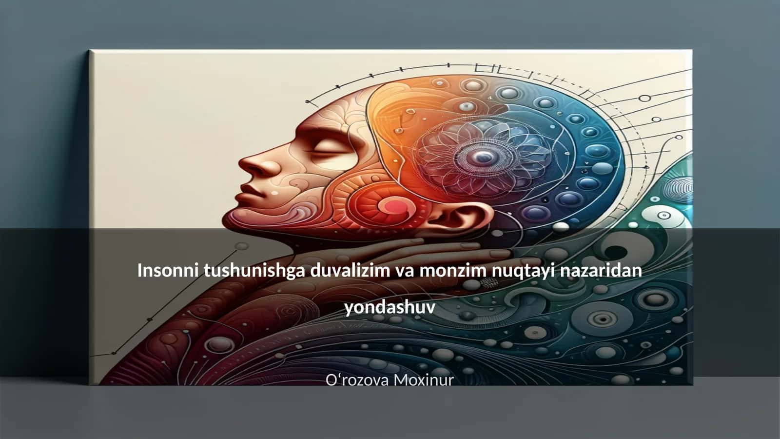 Insonni tushunishga duvalizim va monzim nuqtayi nazaridan yondashuv