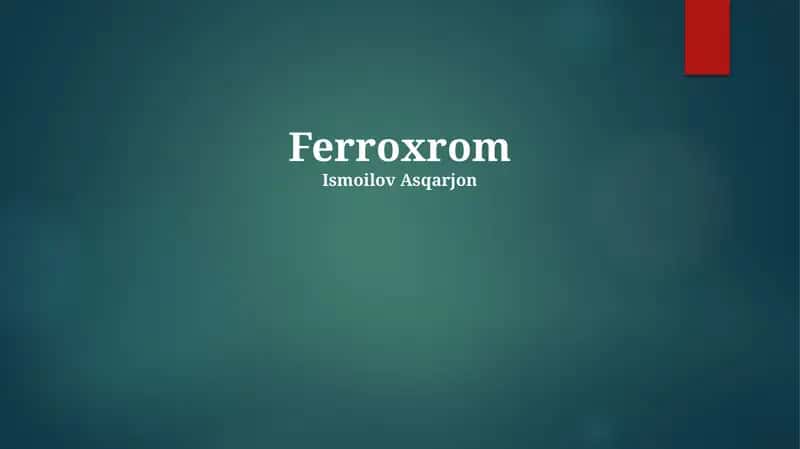 Ferroxrom
