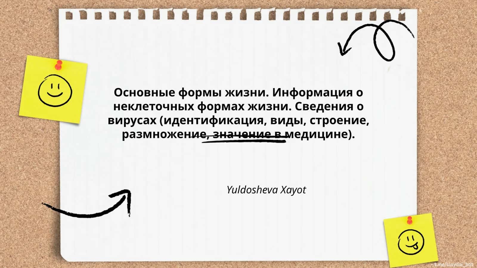 Основные формы жизни