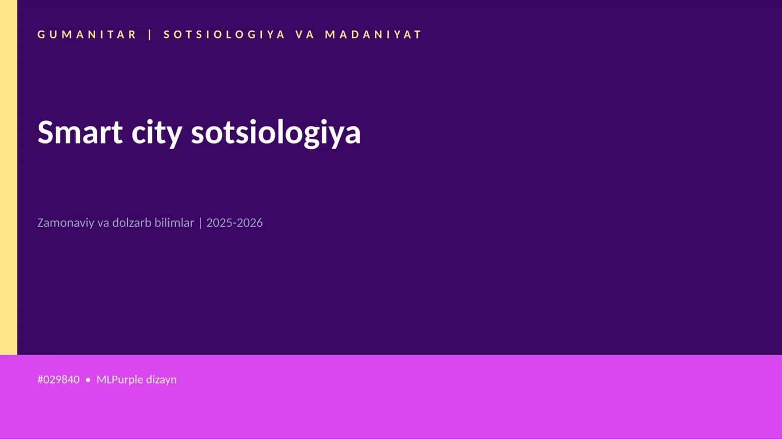 Smart city sotsiologiya