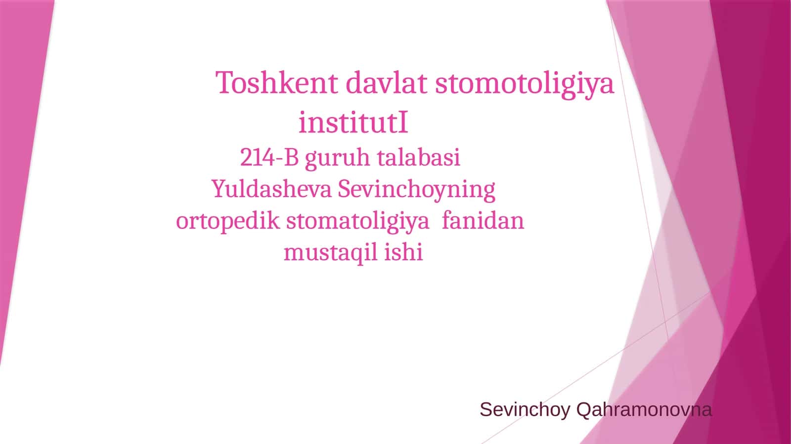 [Ortopedikstomatoligiyaklinikasidabemorlaruchunqo’shimchatekshirishusullari.Instrumentaltadqiqotusullari.LDF,reografiya,fotoplizotrimetriya,poligrafiya.]