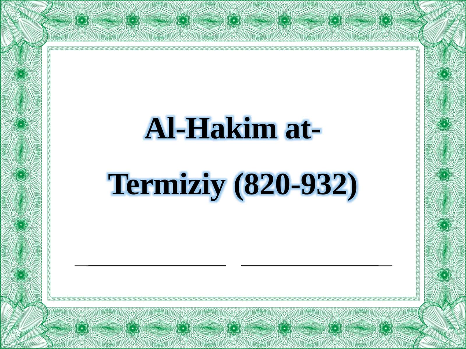 Al-Hakim at-Termiziy