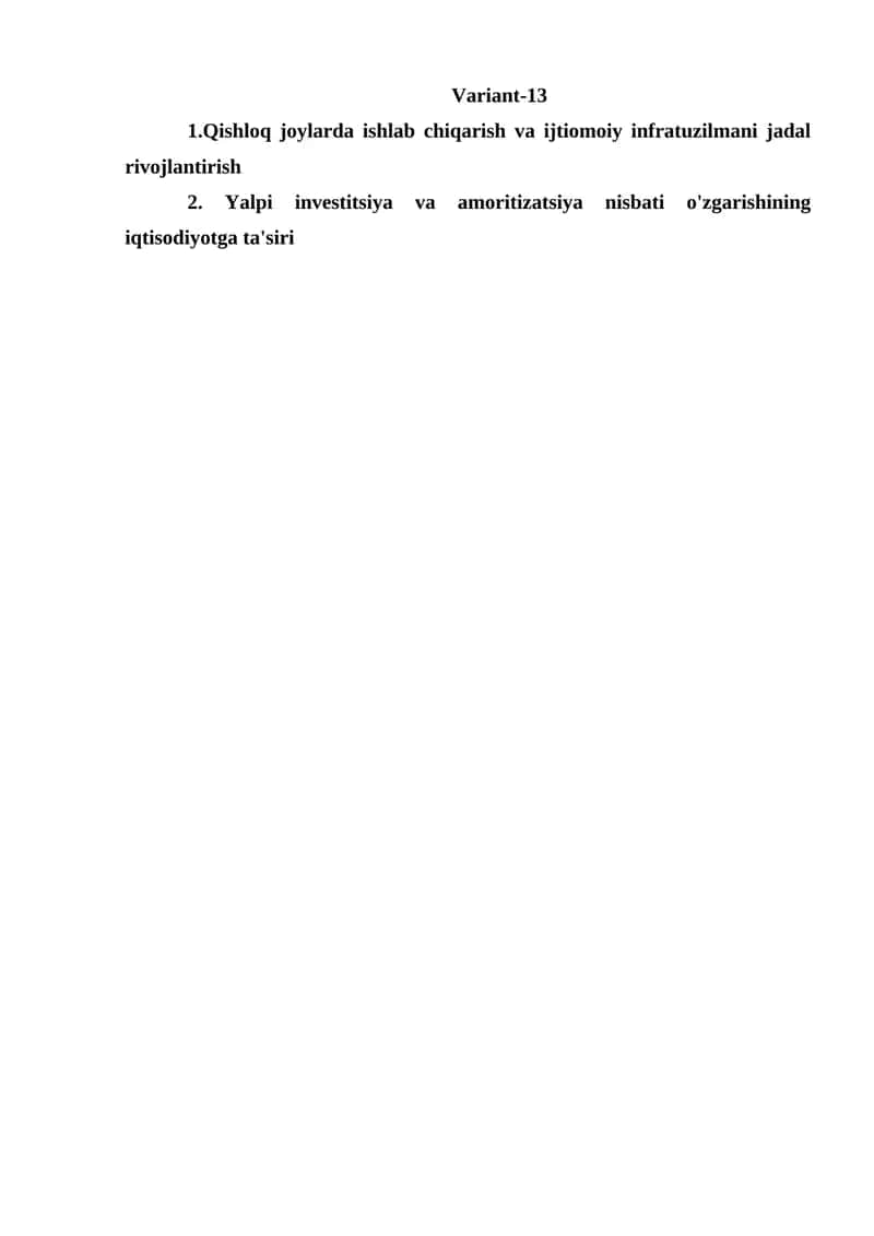 Infratuzilma va ildizlar
