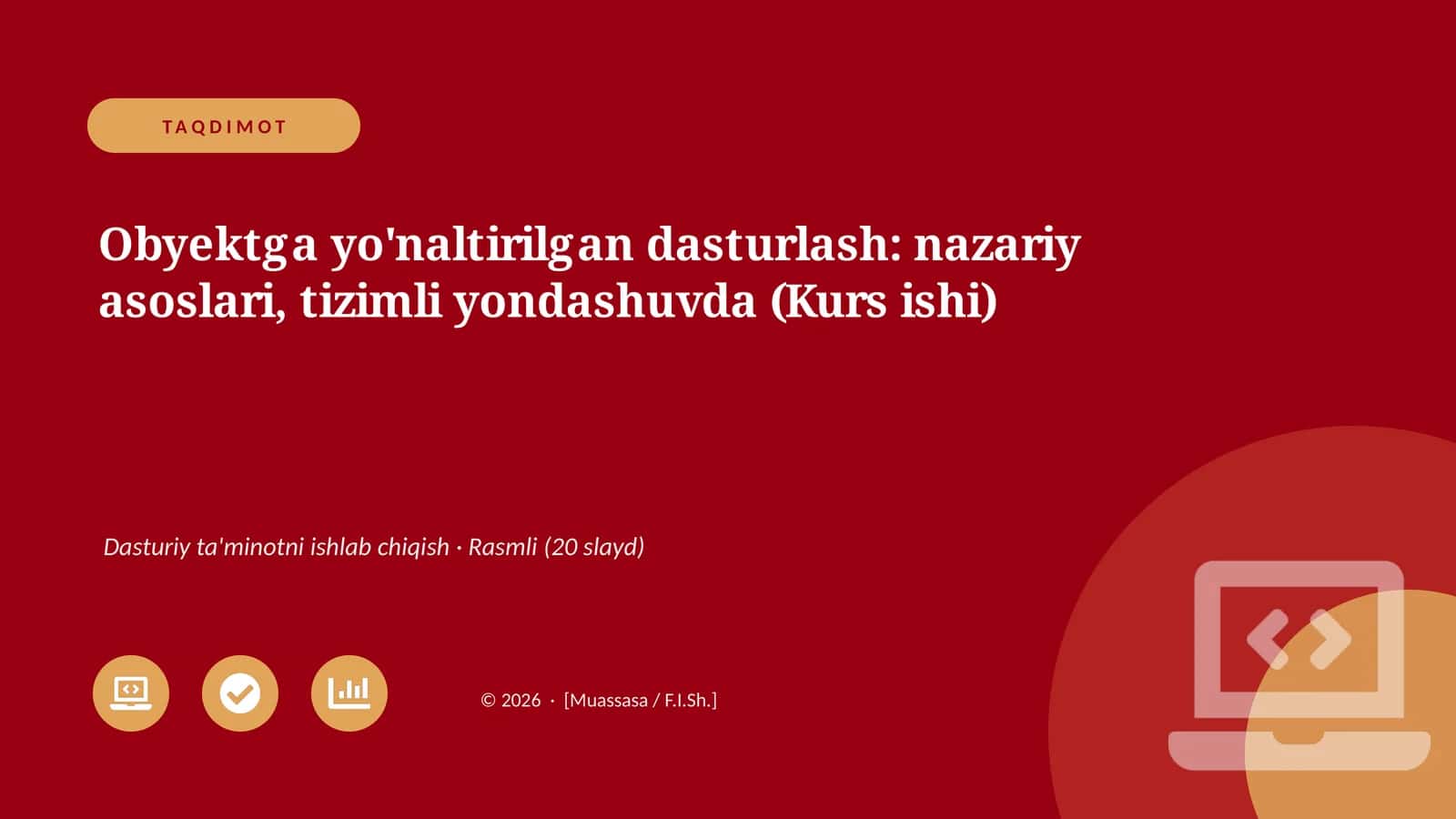 Obyektga yo'naltirilgan dasturlash: nazariy asoslari, tizimli yondashuvda