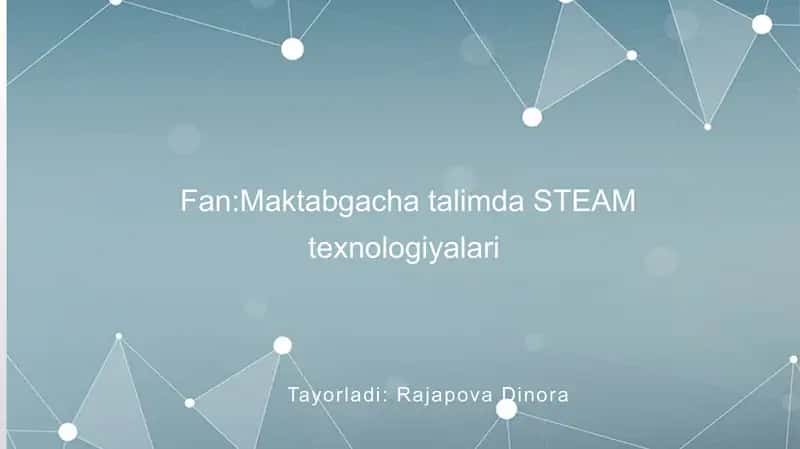 STEM ta'limini rivojlantirish video-seminari