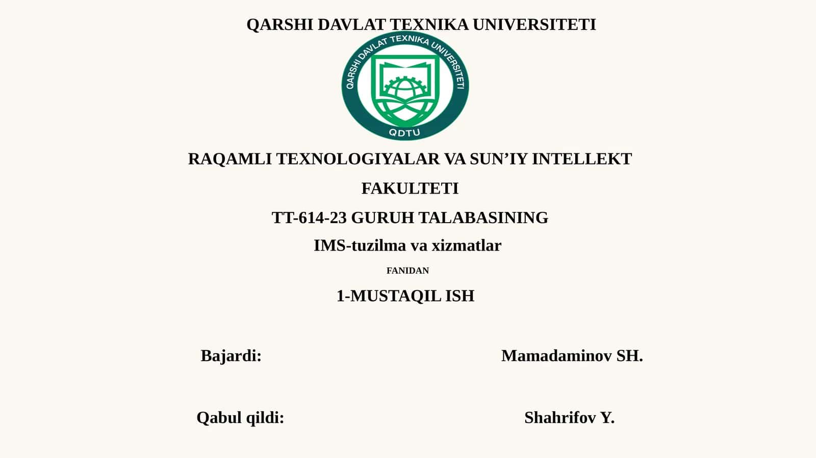 Kanal va paketli kommutatsiyaga egabo'lgan aloqa tarmoqlari