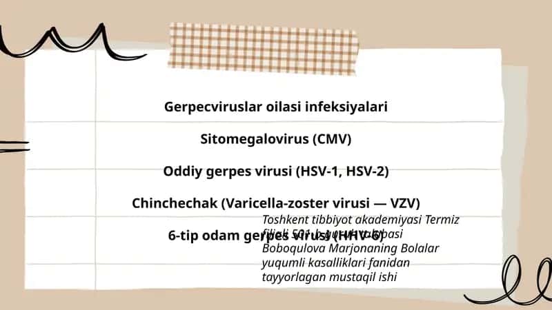 Bolalar yuqumli kasalliklari