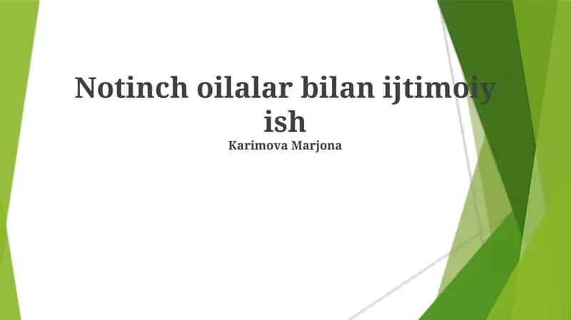 Oila Ijtimoiy Ishida Axloqiy Jihatlar