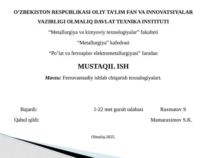 Ferrovannadiy slayd