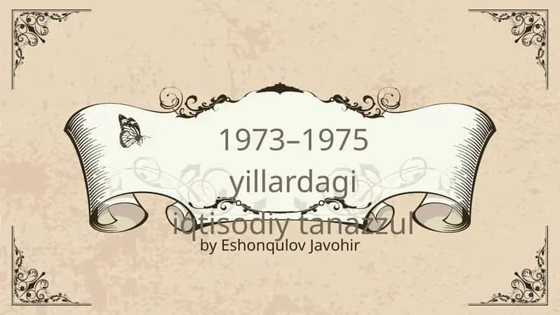 1973–1975 yillardagi iqtisodiy tanazzul