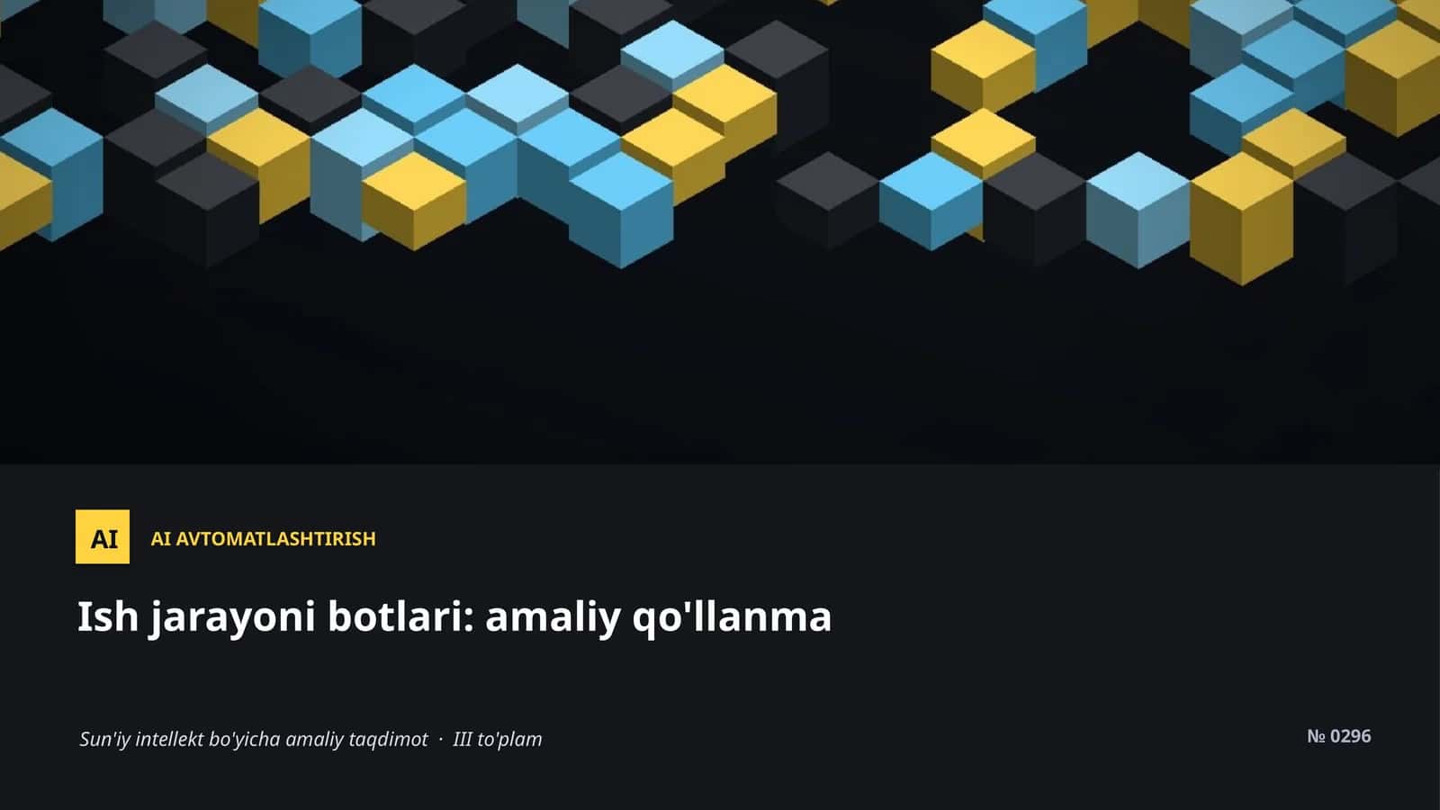 AI AVTOMATLASHTIRISH