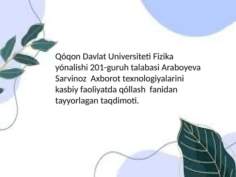 Kompyuter grafikasi va 3D modelleme