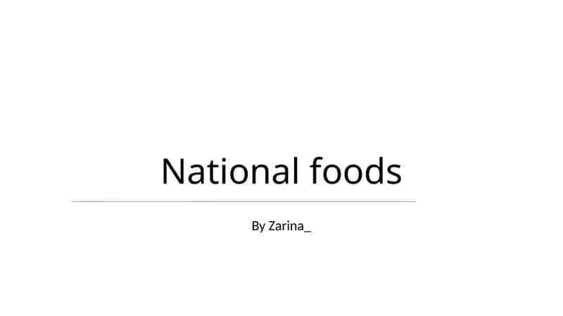 National foods